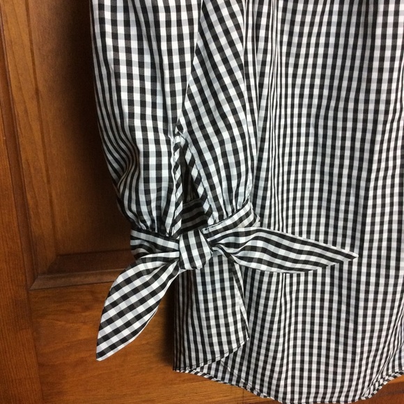 Gingham Blouse 🎀 Off the Shoulder - Picture 7 of 11